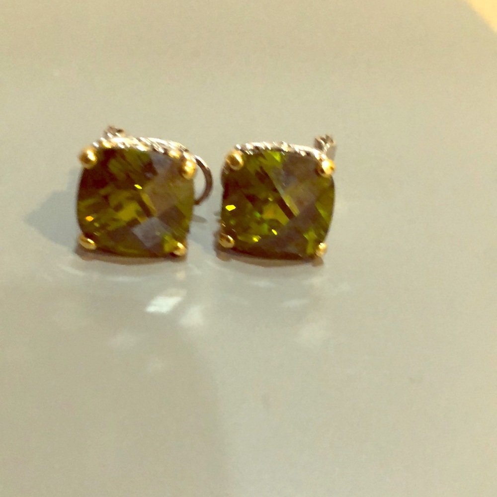 💚Green💚pierced/post earrings💚